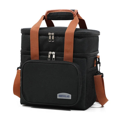 Double Layer Lunch Bag – Large Capacity Thermal Insulated Leakproof Cooler Tote for Work, School & Picnic