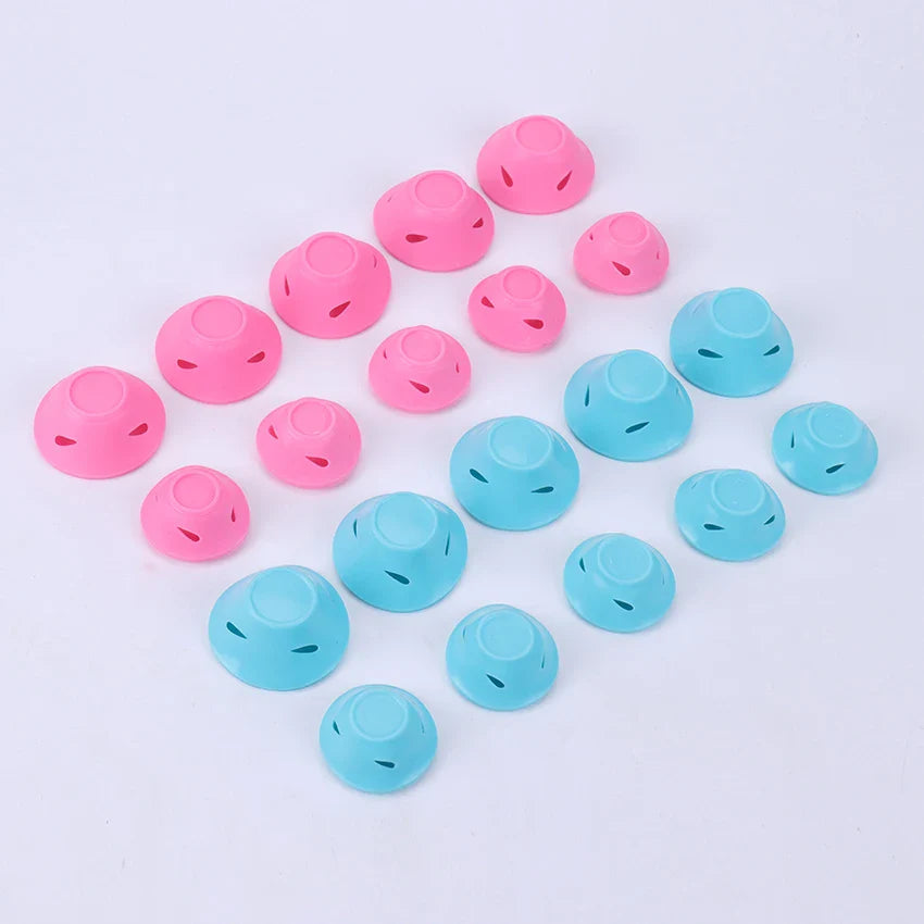 10PCS/Set Magic Hair Curlers: Soft Silicone Rollers for No Heat, No Clip Hair Curling - DIY Styling Tool for Curly Hair