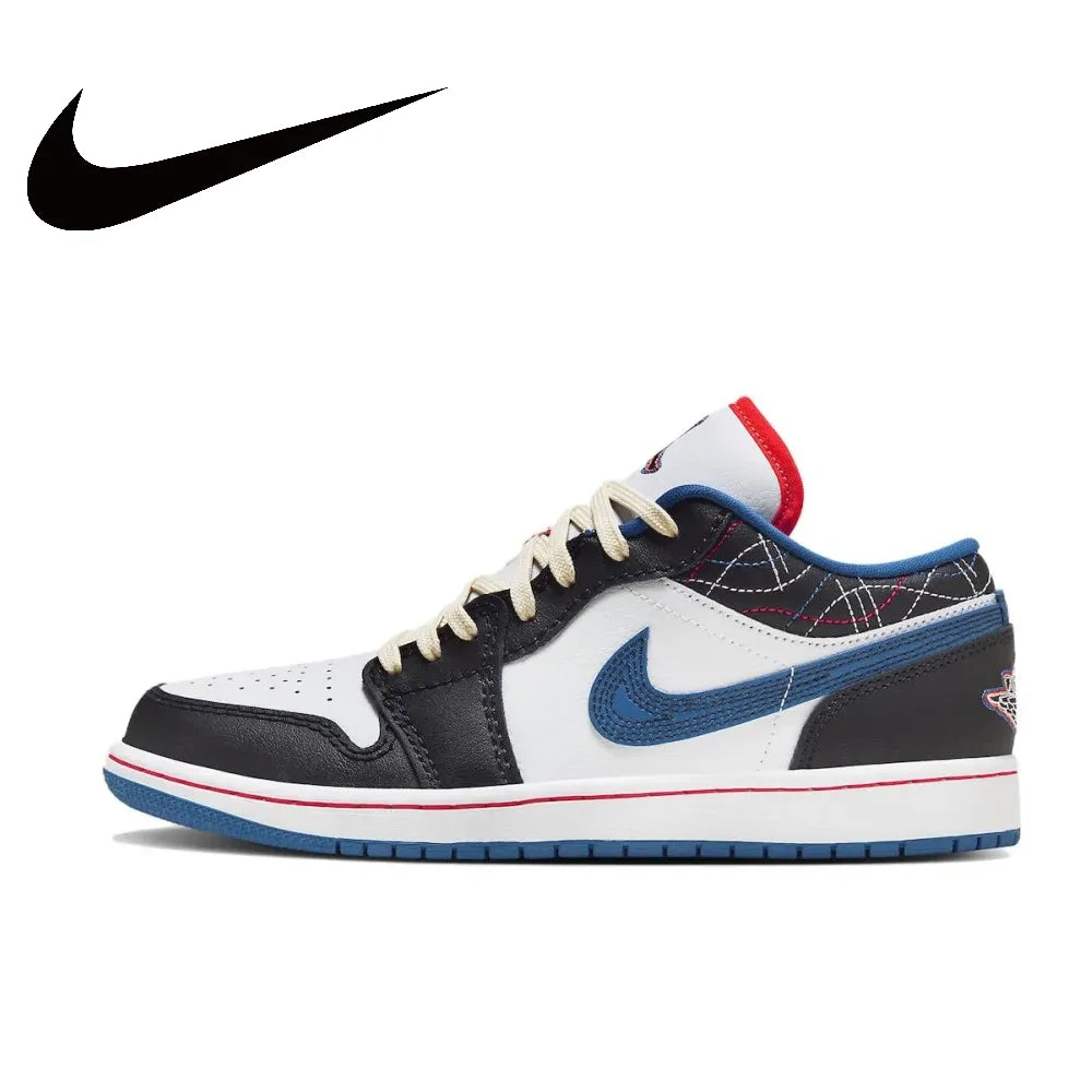 Nike Air Jordan 1 Low – Light Smoke Grey Retro Basketball Shoes | Men's Wear-Resistant, Anti-Slip Sneakers