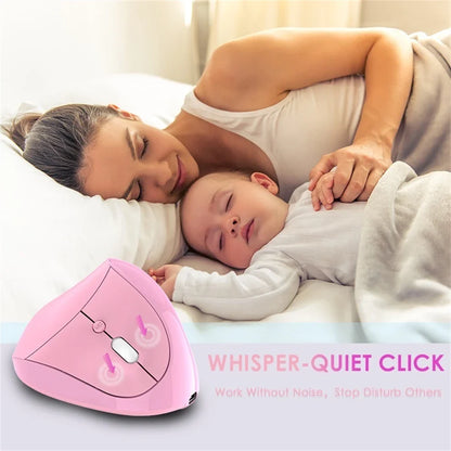 JOMAA Rechargeable Vertical Wireless Mouse – Ergonomic Right-Hand 2.4G USB Gaming & Laptop Mouse