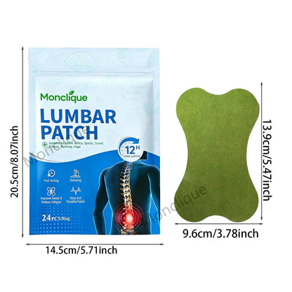 Lumbar Massage Patches - Moxibustion Hot Compress Stickers for Waist Relaxation & Muscle Comfort