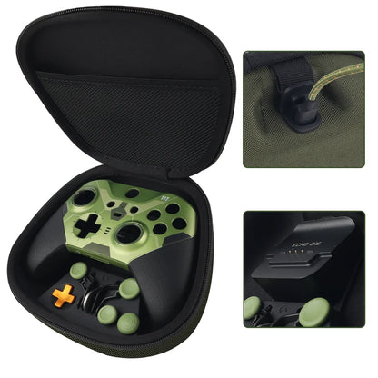 Xbox Elite Series 2 Controller Replacement Housing Shell Kit – Front & Back Case, LB/RB Buttons, Grips & Carry Bag Set