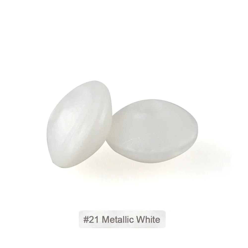100/50/20Pcs Silicone Lentil Beads - 12mm BPA Free Loose Spacer Beads for DIY Jewelry Making Bracelets Necklaces Keychains