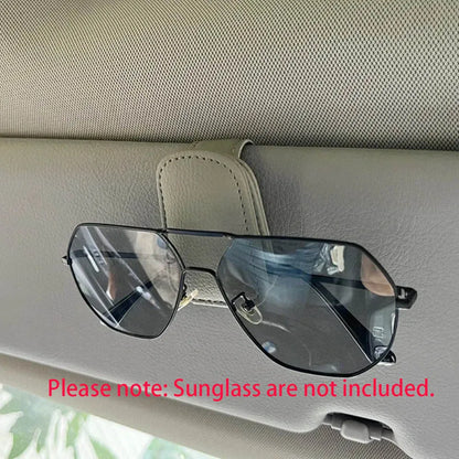 Universal Car Sun Visor Organizer Clip – Sunglasses Holder, Card & Pen Storage Auto Accessory