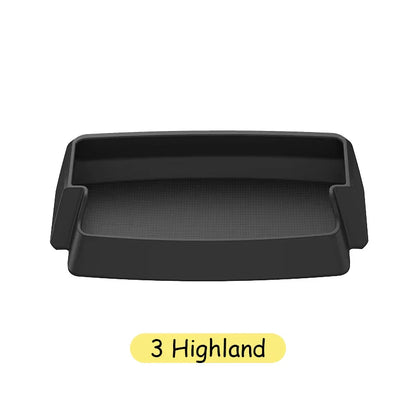 Central Armrest Storage Box for Tesla Model Y/3/3 Highland – Multi-Functional Glasses & Phone Organizer Case, 2024 Accessory