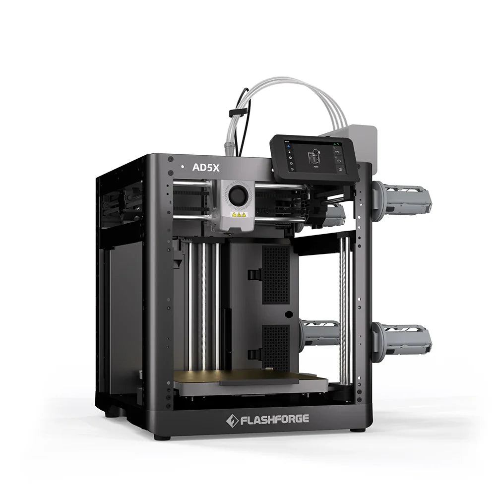 FLASHFORGE AD5X 3D Printer - Multi-Color Printing with Intelligent Filament System, Auto Leveling & Group Control