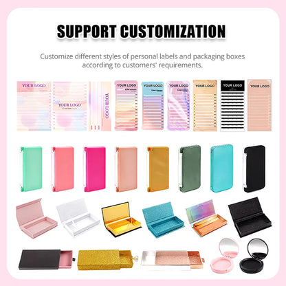 DIY 144 Cluster Lashes – Natural C/D Curl Individual Mink Eyelashes, Free Shipping, Home Makeup Supplies