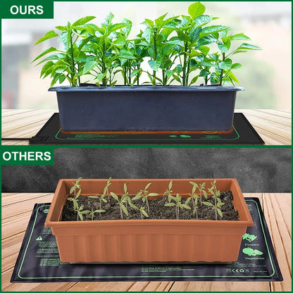 Seedling Heat Mat for Indoor Plants - Waterproof Germination Heating Pad, Available in 10/25/50CM, Ideal for Propagation & Cloning, with EU/US/AU/UK Plug Options