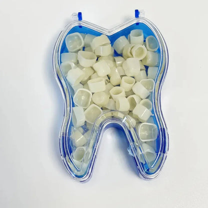 PIORPOY 50 Pcs Dental Temporary Crown Kit – Anterior & Molar Veneers, Tooth Whitening Tools for Dentistry