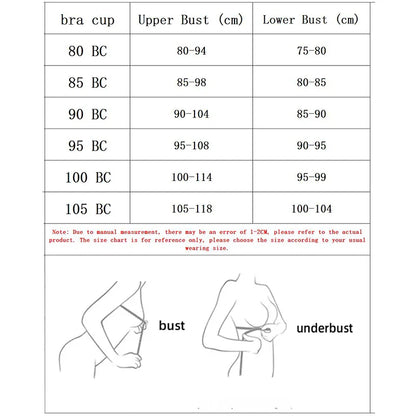 Front Button Sexy Brassiere - Anti-Sagging Gathered Design, No Steel Ring, Large Size Thin Section Underwear Bra for Ladies