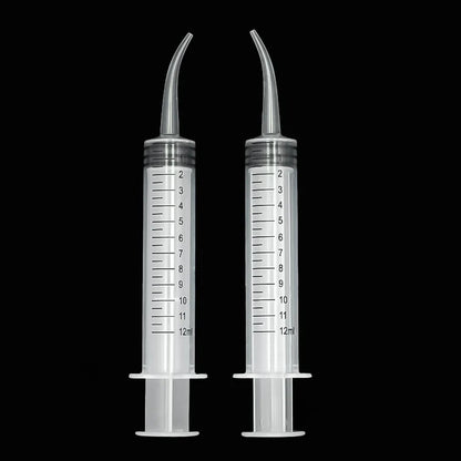 Elbow Syringe Bird Feeding Tool - 12ml Needleless Plastic Medicine Feeder for Pigeon Chick Hand Feeding