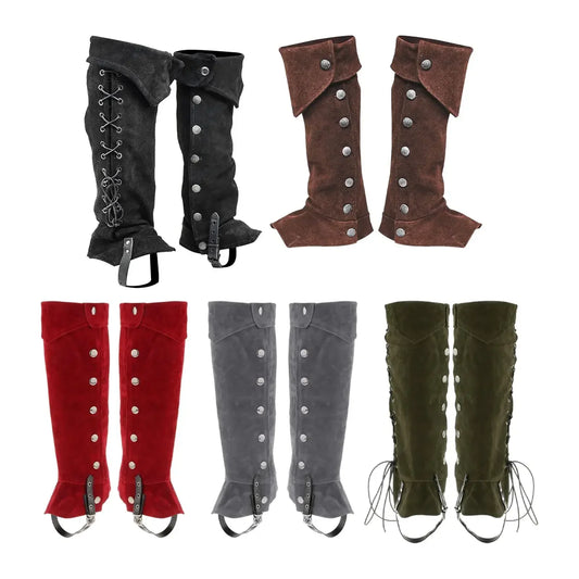 Pirate & Knight Boot Covers – Medieval Costume Shoes Cover for Men, Steampunk & Cosplay Props