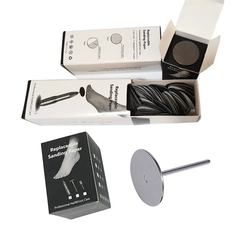 Foot Dead Skin Sandpaper Smart Wheel Pedicure Disc | Replaceable Sandpaper for Callus and Cuticle Removal | 25MM Manicure Tool