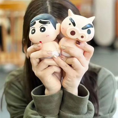 Take Bath Zaemon Crayon Shin-Chan Mobile Phone Stand – Desktop Figure Ornament & Car Decoration Gift Doll