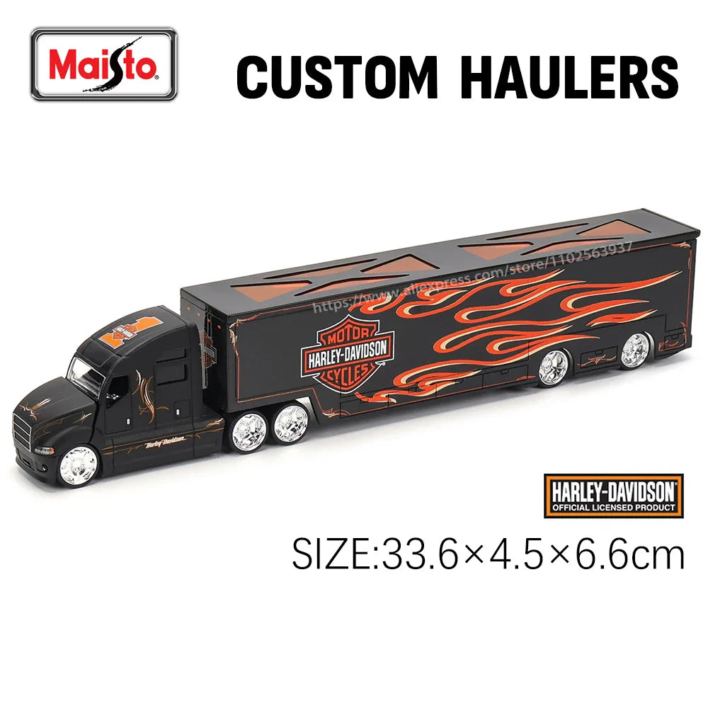 Maisto 1:64 Mack Anthem & LoneStar Trailer Model — Alloy Diecast Transport Simulation Car Collection