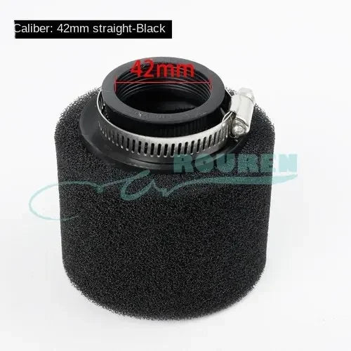 35–60mm Foam Air Filter – Red Elbow Neck Sponge Cleaner for Scooter, Dirt Bike, Motorcycle | Kayo BSE Compatible