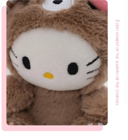 Sanrio Kawaii Plush Keychain — Hello Kitty, My Melody, Kuromi & Cinnamoroll Cartoon Bag Charm Pendant
