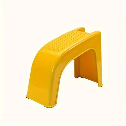 Manicure & Pedicure Foot Stool – Anti-Skid Plastic Stand with Grooves for Toenail, Leg & Shower Foot Support