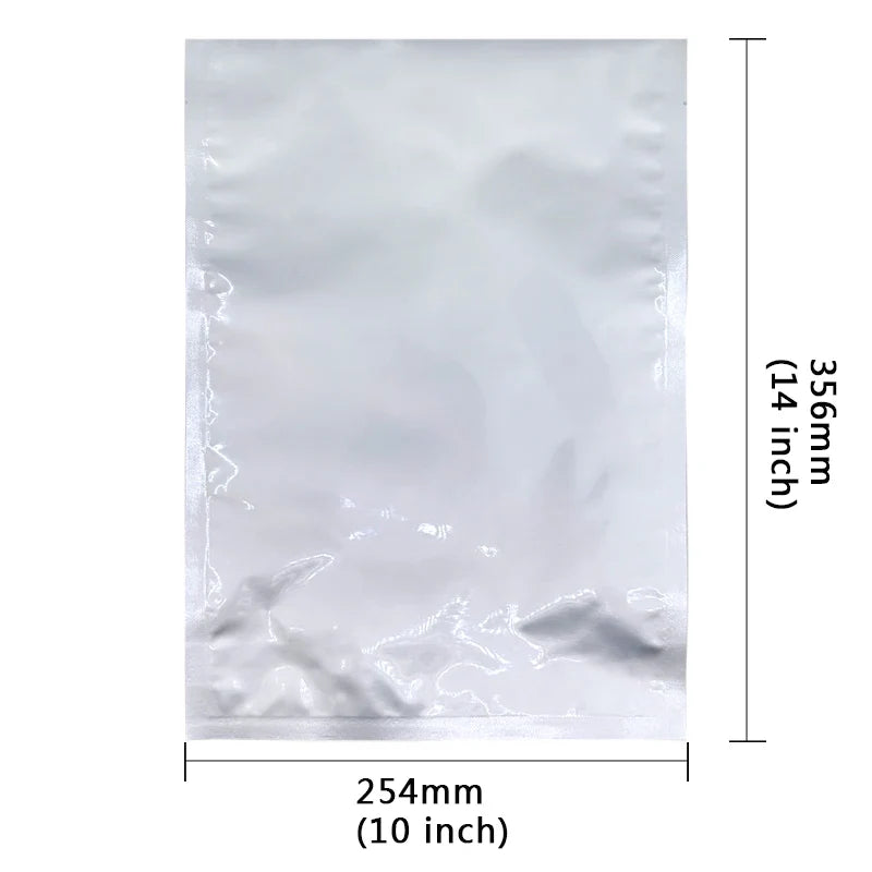 10-Pack 5-Gallon Mylar Bags — Resealable Aluminum Foil Food Storage, Light-Proof & Food-Grade (20"x30")