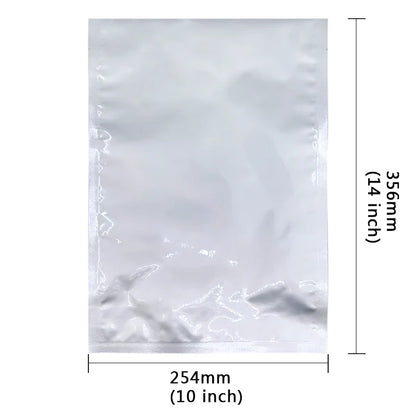 10-Pack 5-Gallon Mylar Bags — Resealable Aluminum Foil Food Storage, Light-Proof & Food-Grade (20"x30")