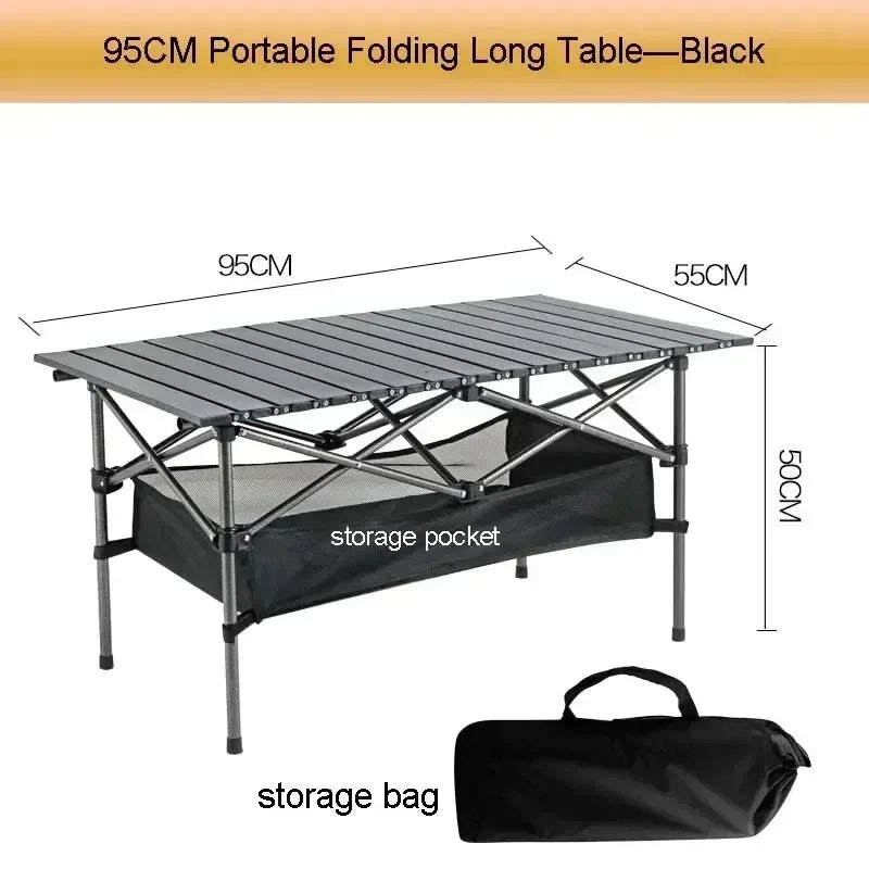 Outdoor Picnic Table with Carrying Bag – Lightweight Portable Folding Desk for Camping & Self-Driving Trips