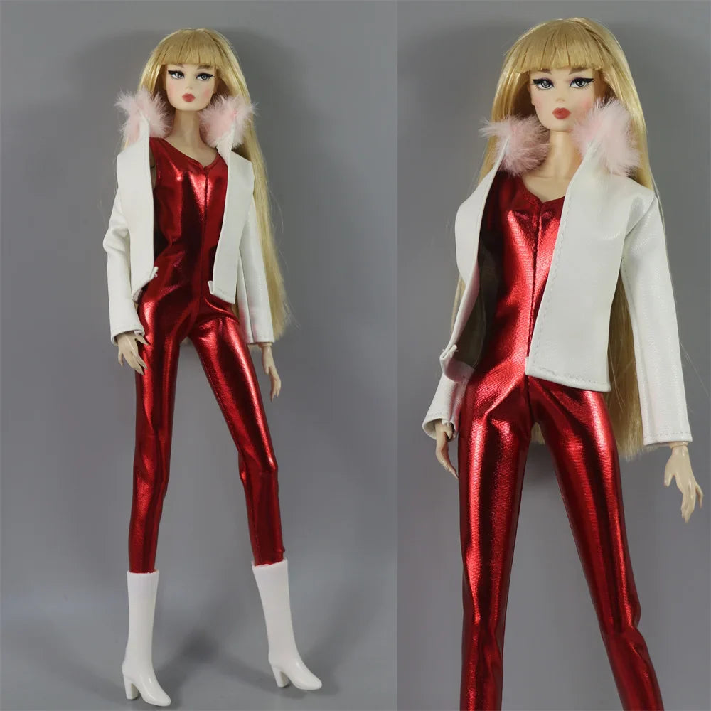 Handmade Jumpsuit Outfit for 11.5" (30cm) Dolls – BJD Clothes & Doll Accessories Gift