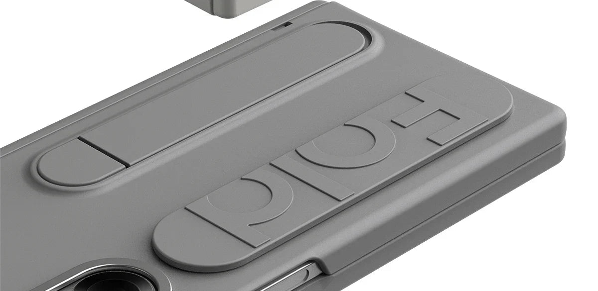 Original Silicone Grip Phone Case for Samsung Galaxy Z Fold 4-7 – Stand & Hinge Protective Cover with Glass Film