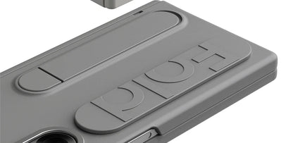 Original Silicone Grip Phone Case for Samsung Galaxy Z Fold 4-7 – Stand & Hinge Protective Cover with Glass Film