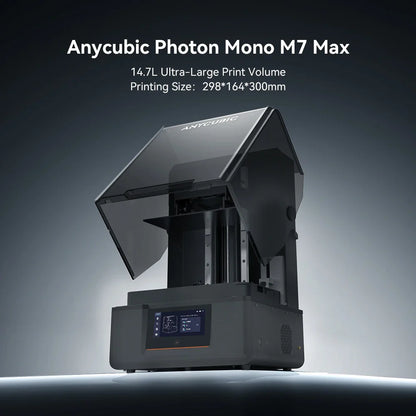 ANYCUBIC Photon Mono M7 Max 3D Printer — Ultra-Large 14.7L LCD Resin Printer with 298x168x300mm Build Volume