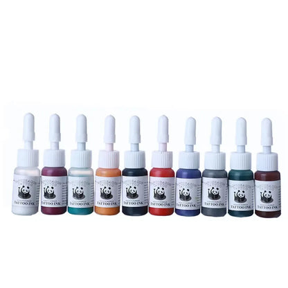 6/8/10 Color Tattoo Ink Set - Professional Long-Lasting Body Art & Tattoo Supplies