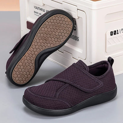 Adjustable Open Orthopedic Shoes for Elderly, Diabetic Wide Fit Comfort Shoes for Swollen Feet, Bunions & Hallux Valgus Support (Men & Women)