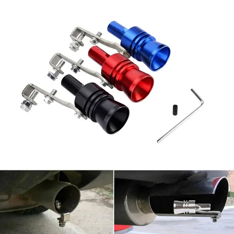 Universal Car & Motorcycle Exhaust Turbo Whistle – Modified Muffler Pipe Sound Simulator Tail Pipe Sound Enhancer Accessory