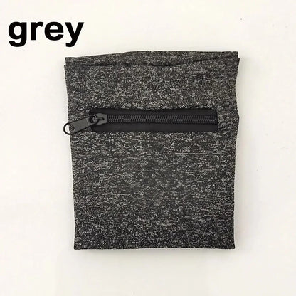 Lightweight Zipper Wrist Pouch - Secure Travel & Workout Storage Bag for Phone, Cash, Cards and Keys
