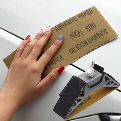 Adjustable Handheld Curved Grinding & Polishing Sander — Flat & Curved Surface, Tension Sandpaper (1/5 pcs)