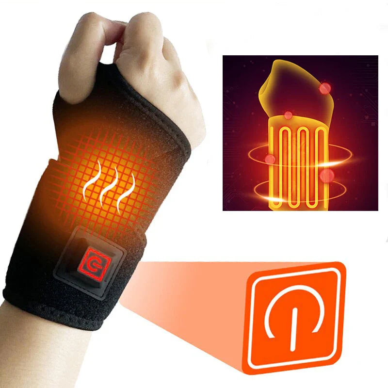Heating Wrist Protector – Breathable USB Hand Massager Support Band, Wrist Brace Tool for Sports & Health Care