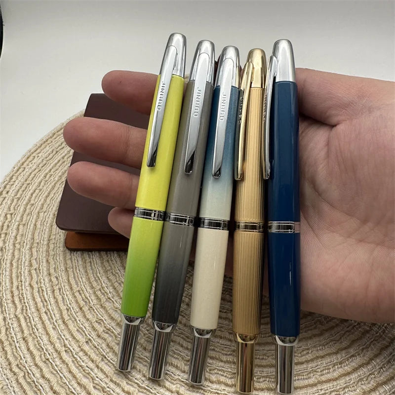 Jinhao 10 Limited Edition Gradient Fountain Pen — Retractable Press, EF/F Nib with Ink Converter, Writing Gift Pen