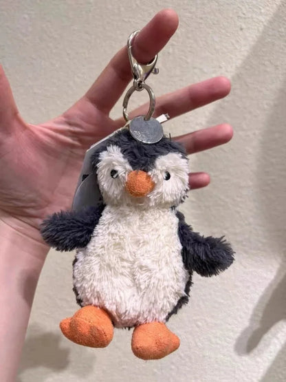 Hot Fun Marshmallow Keychain – Cute Two-Tone Cotton Candy Soft Bag Pendant, Doll Accessory for Xmas Gifts