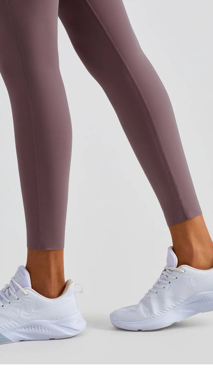 Women’s Lycra Four-Way Stretch Yoga Pants – High Waist Seamless Sports Leggings, T-Line Free Gym Fitness Wear