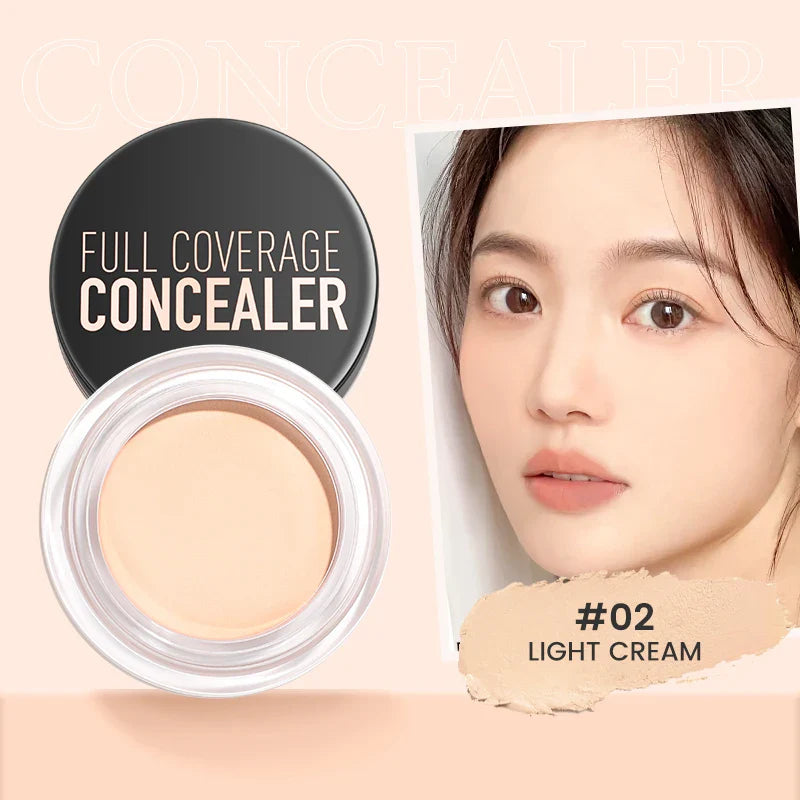 FOCALLURE Full Coverage Concealer Cream – Waterproof, Long-Lasting, Oil-Control & Lightweight Moisturizing Foundation Makeup
