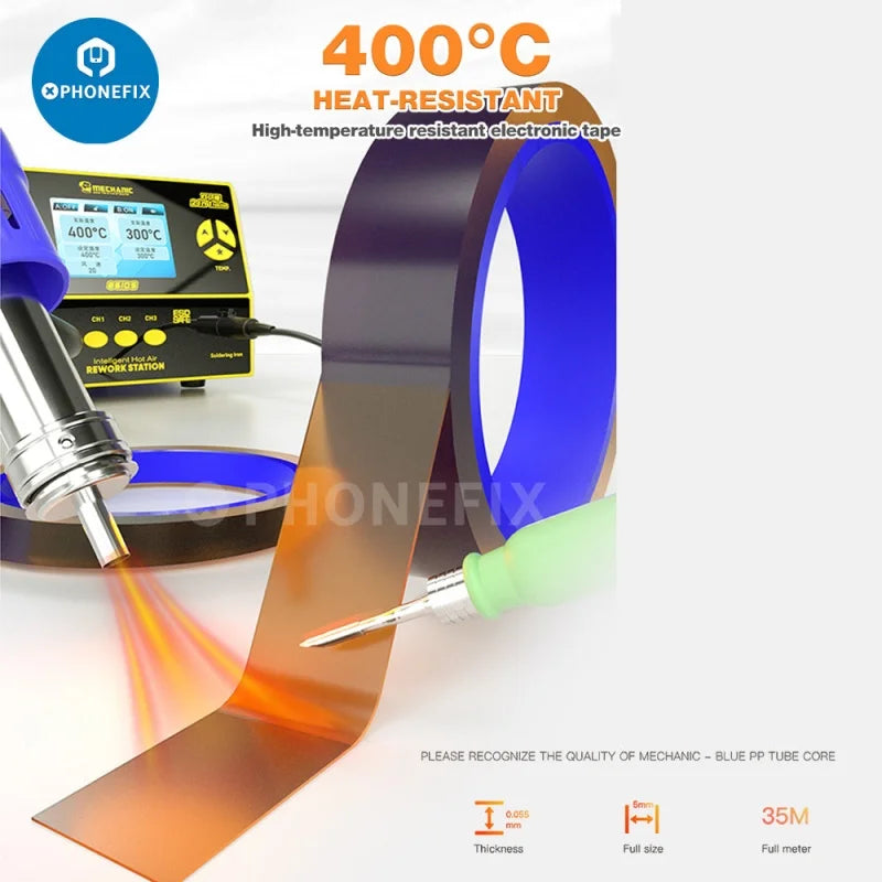 High-Temperature Polyimide Tape – Mechanic PCB & Battery Protection Wrap for Phone Circuit Board Repair