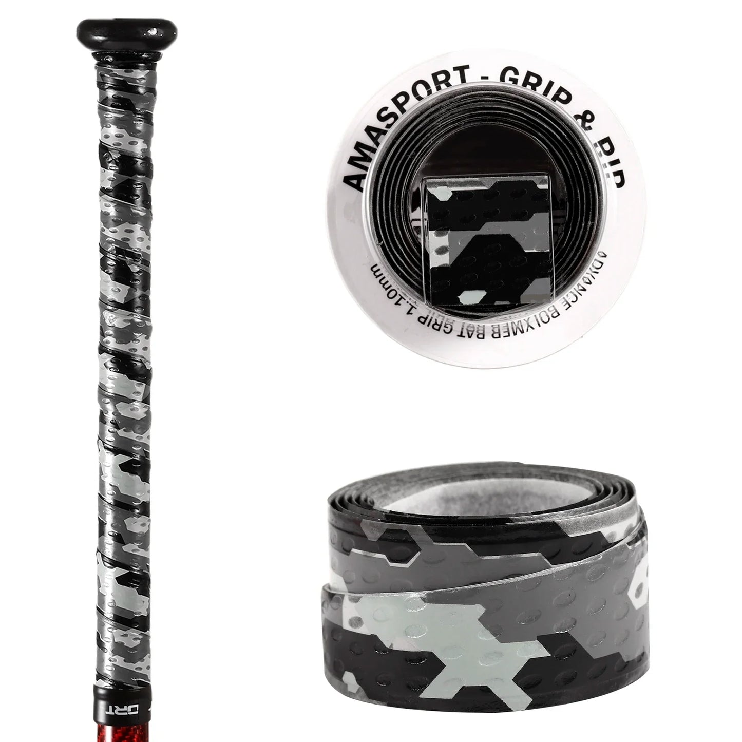 AMASPORT Baseball Bat Grip Tape – Anti-Slip Sweatband for Softball, 5/10/20pcs Sports Accessories