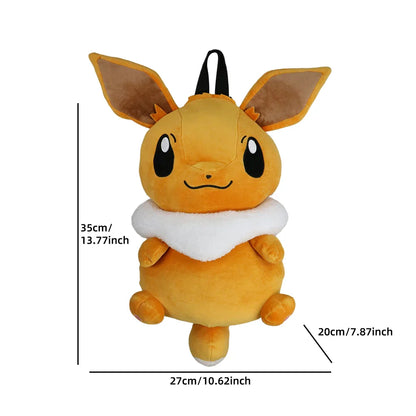Pokemon Plush Backpack – Pikachu, Snorlax, Eevee, Mimikyu, Mew, Gengar, Charizard, Piplup & Slowking Toy Doll Gift for Kids