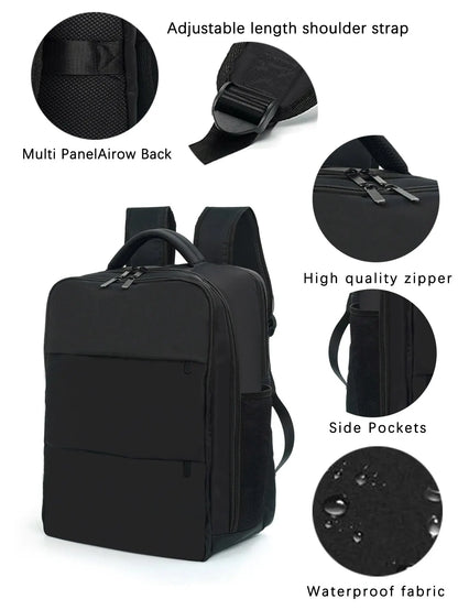 16 Inch Unisex Laptop Backpack - Large-Capacity, Lightweight, Waterproof, Durable, Multi-Functional Business Travel Bag