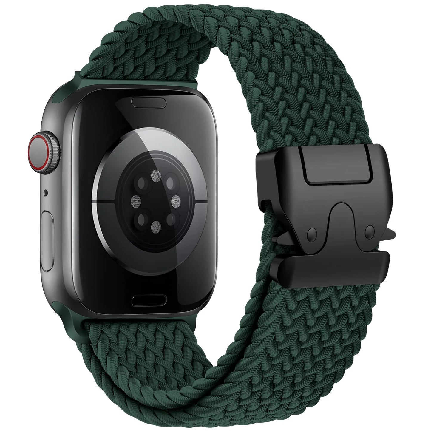 Parachute Braided Straps for Apple Watch Series 9/8/7/6/5 SE – Compatible with 41mm-49mm Bands
