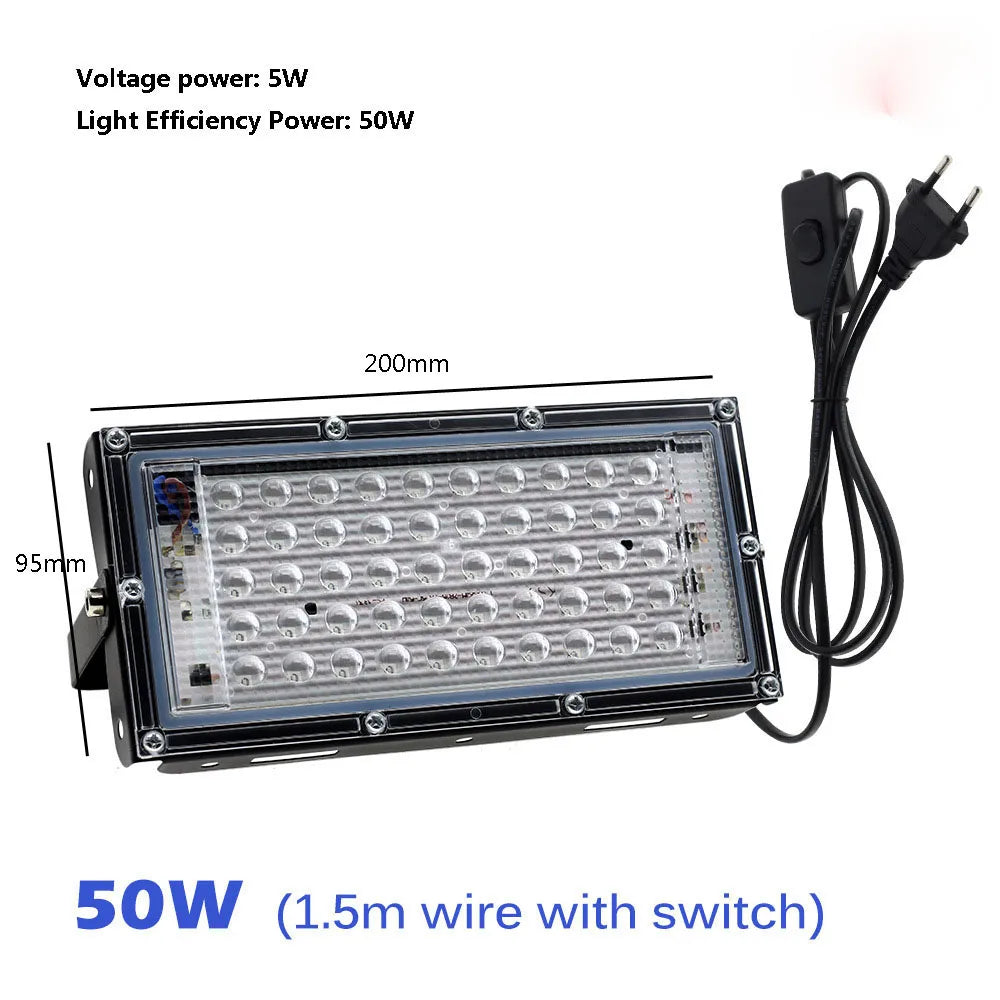 LED UV Curing Lamp — 100W/300W 365nm & 395nm Purple Light for Glue, Resin & Fluorescent Detection