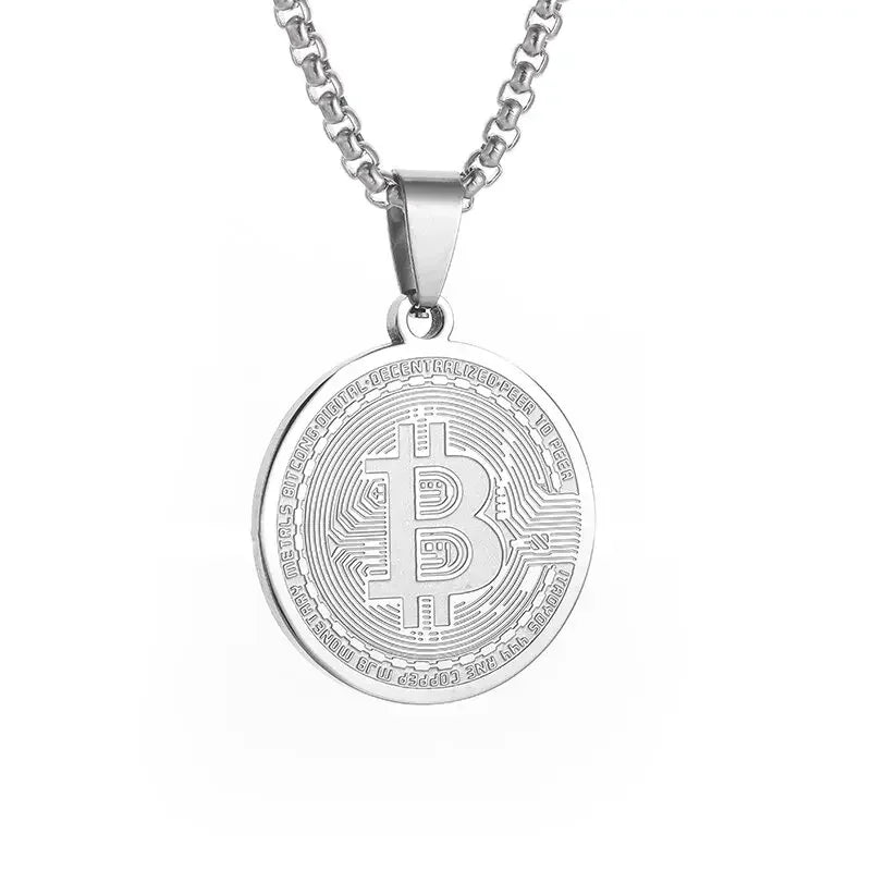 Stainless Steel $100 Bill Pendant Necklace for Men & Women – Fashion Lucky Wealth Jewelry Gift Necklace