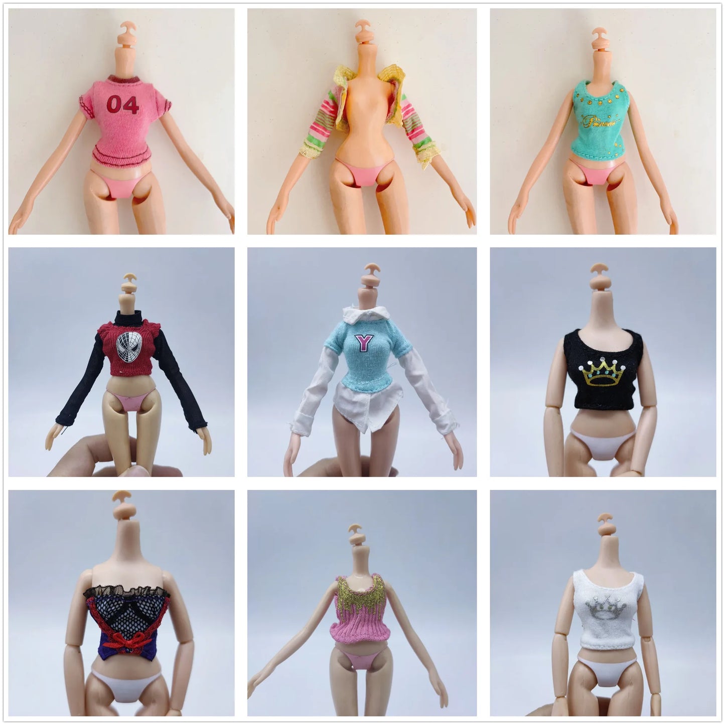 Bratz & Monster High Doll Clothes – Fashion Tops & Shirts for 30cm Dolls
