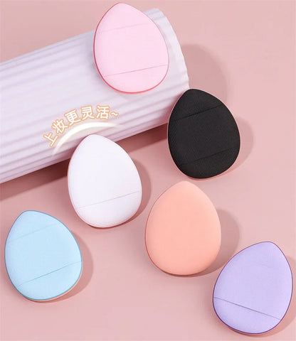 3/10PCS Mini Cosmetic Cushion Puffs – Professional Finger Puffs for Foundation & Concealer Makeup