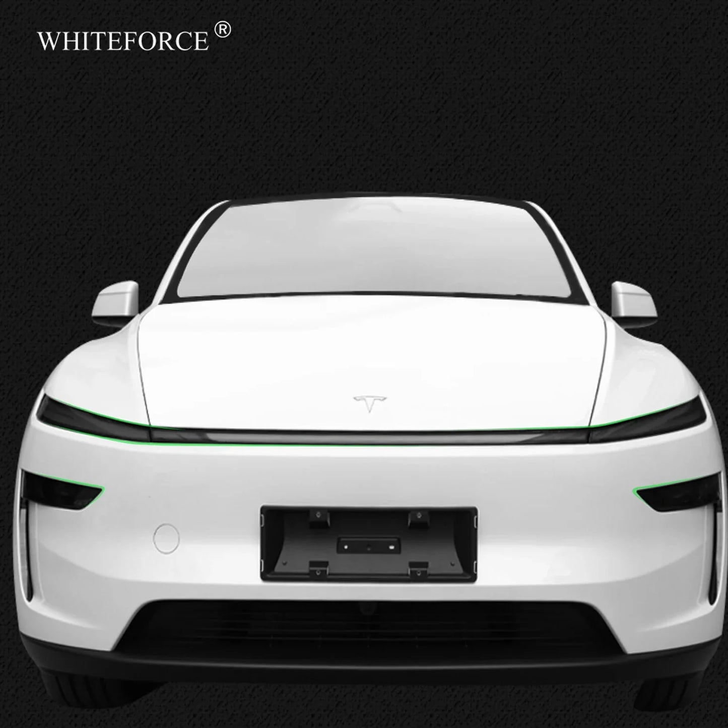 Tesla Model Y 2025 TPU Blackened Headlight & Taillight Protective Film – Juniper Color Changing Film