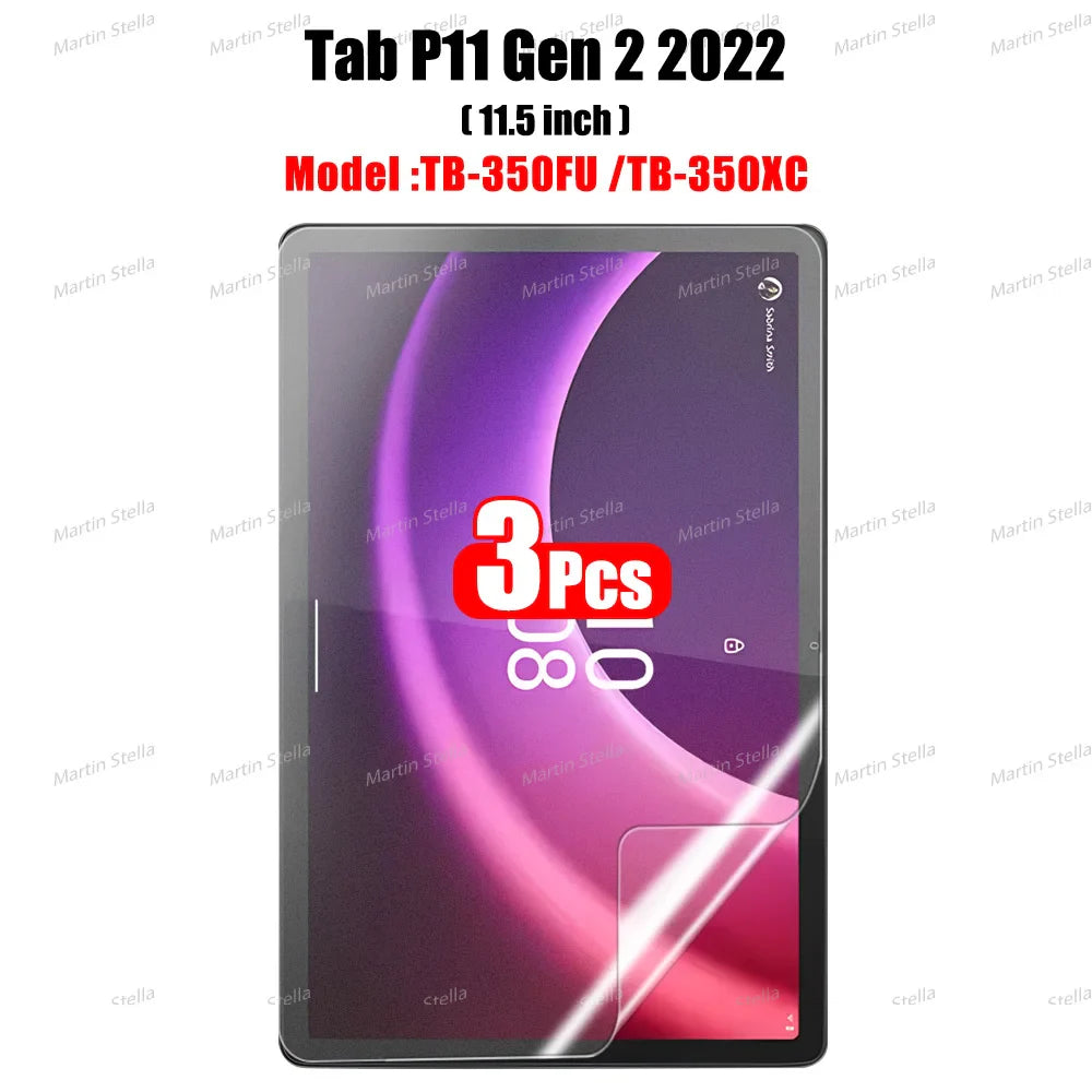 3Pcs Paper-Like Screen Protector for Lenovo TAB M10, M9, M8, M11, P12 Pro, P11 – Non-Glass Protector for 1st, 2nd & 3rd Gen